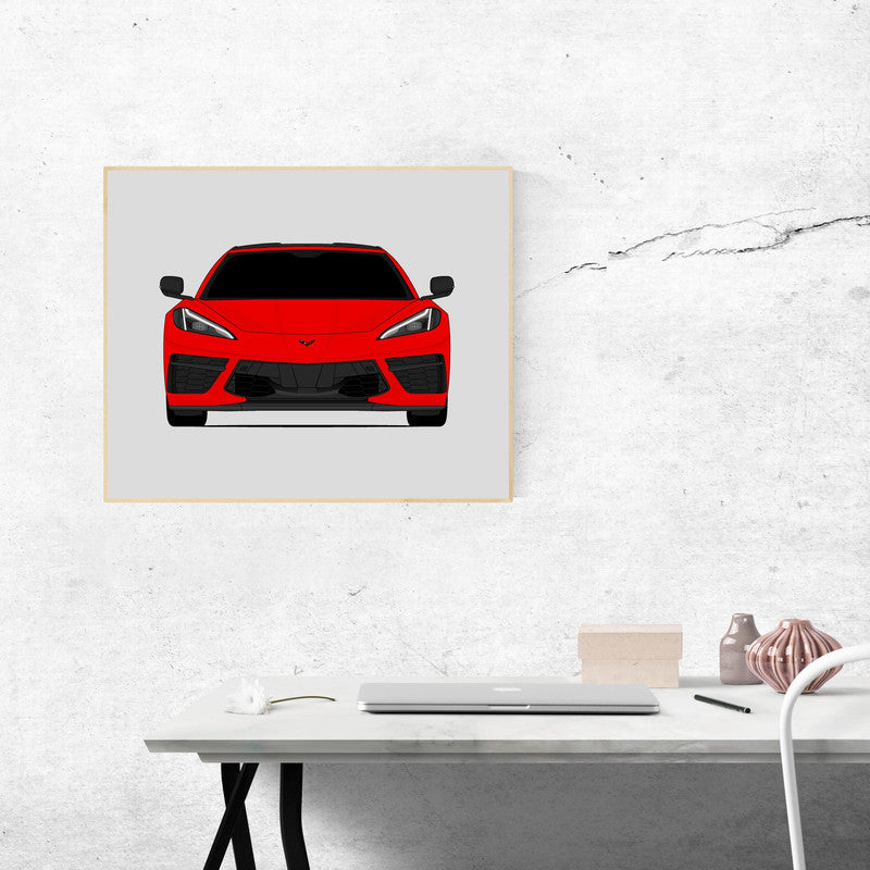 Chevy Corvette Z51 Stingray C8 (2020-Present) Poster