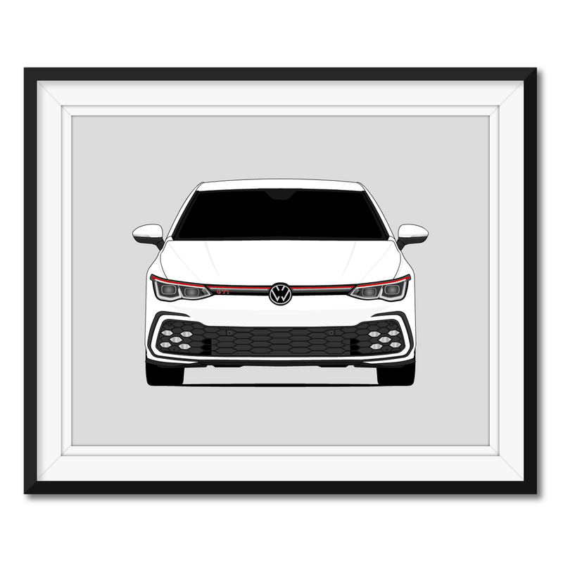 Volkswagen Golf GTI MK8 CD1 (2021-Present) Poster