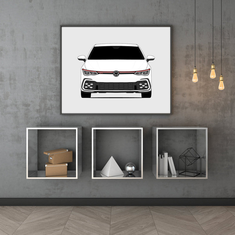 Volkswagen Golf GTI MK8 CD1 (2021-Present) Poster