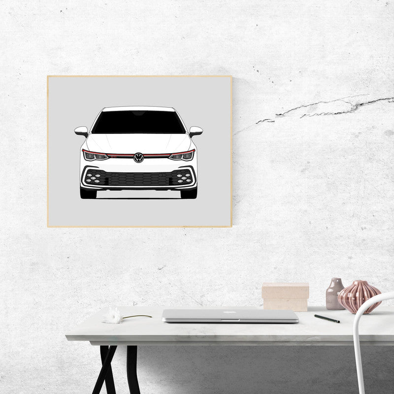 Volkswagen Golf GTI MK8 CD1 (2021-Present) Poster