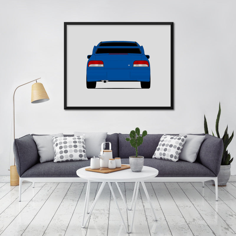 Subaru STI G1 (1998-2000) (Rear) 1st Generation Poster