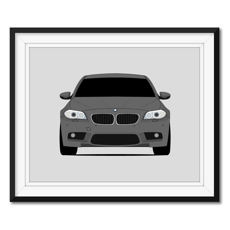 BMW 5 Series 535i F10 (2012-2016) Poster