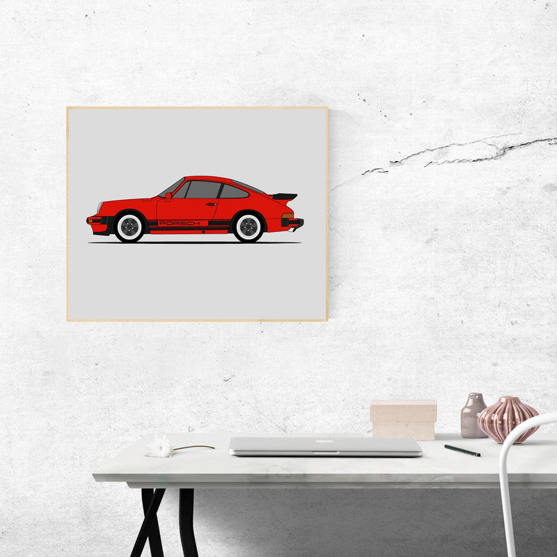 Porsche 911 Turbo (1975-1984) 930 (Side Profile) Poster