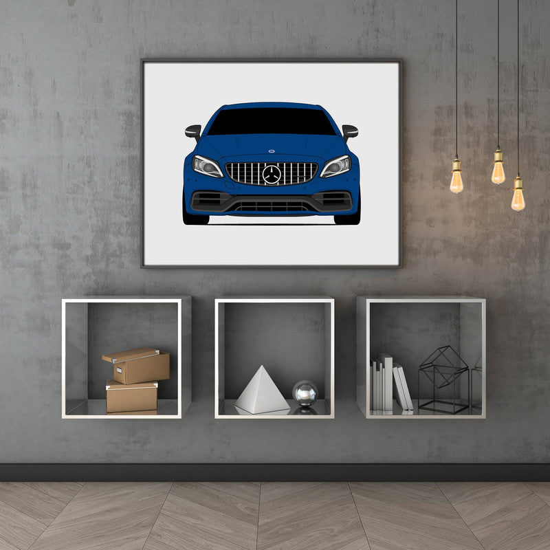 Mercedes-Benz C63S W205 Coupe (2019-2021) Poster