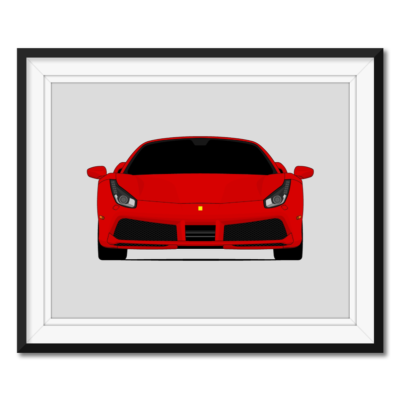 Ferrari 488 (2015-2019) Poster