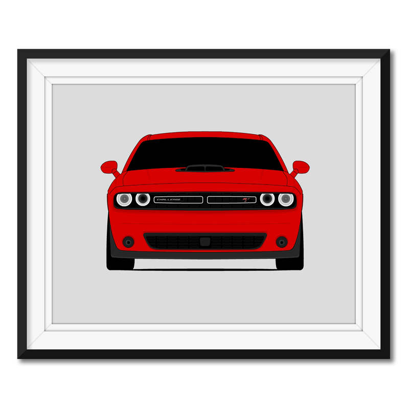 Dodge Challenger R/T with Shaker Hood Scoop (2015-2017) Gen 3 Poster