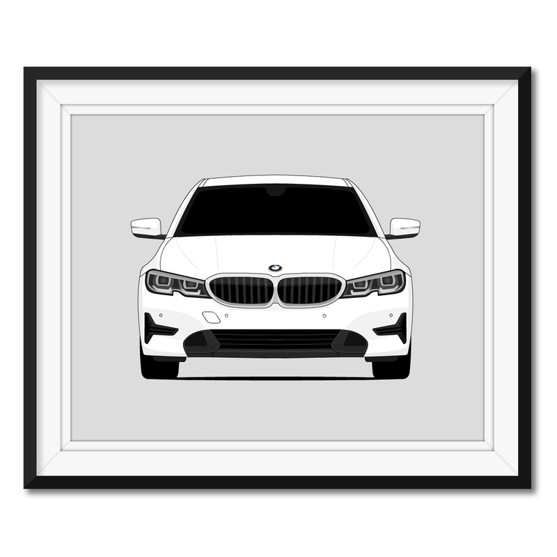 BMW 3 Series 330i G20 (2019-2020) Poster