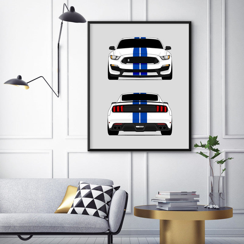Ford Shelby GT350 (2015-2020) S550 (Front and Rear) Poster