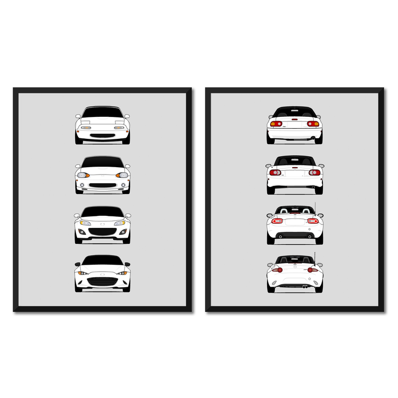 Mazda Miata Generations Front and Rear Set