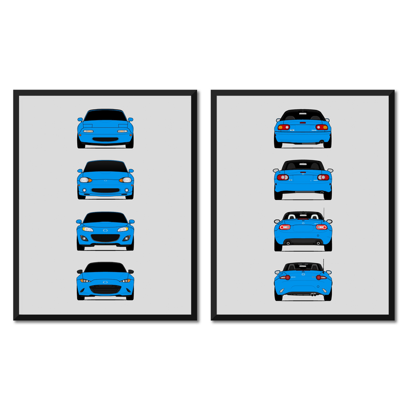 Mazda Miata Generations Front and Rear Set