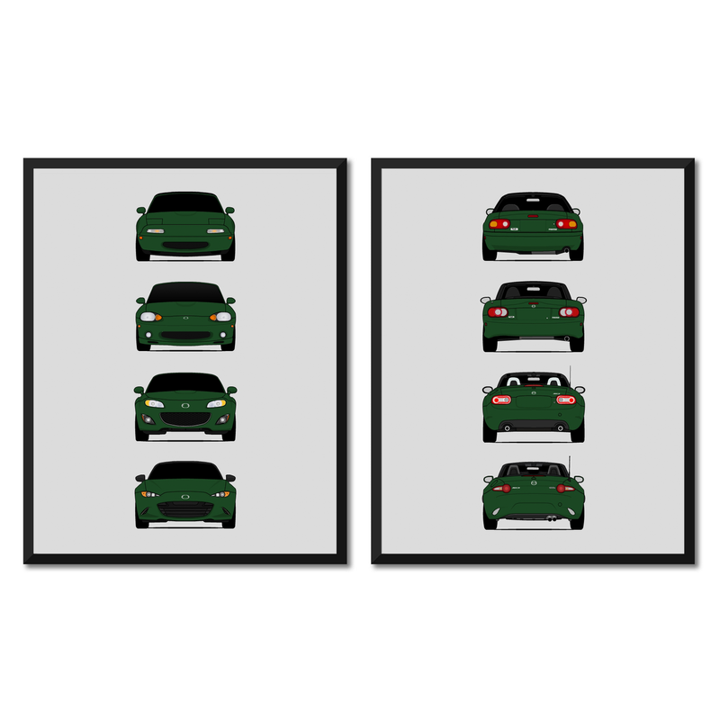 Mazda Miata Generations Front and Rear Set
