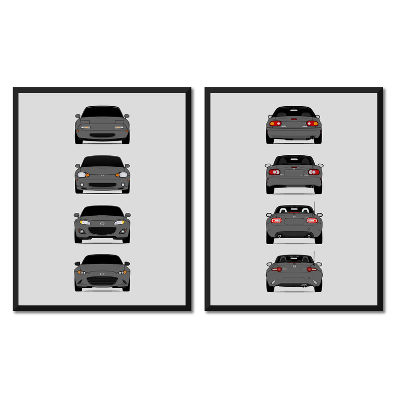 Mazda Miata Generations Front and Rear Set