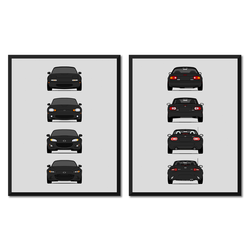 Mazda Miata Generations Front and Rear Set
