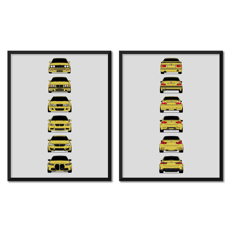 BMW M3 Generations Front and Rear Set