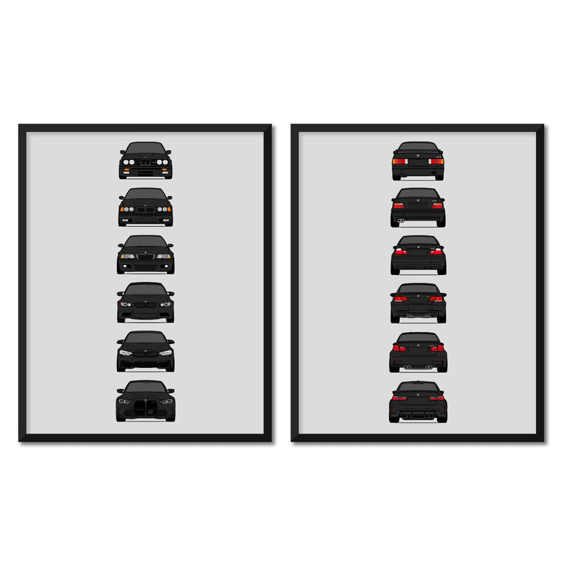 BMW M3 Generations Front and Rear Set
