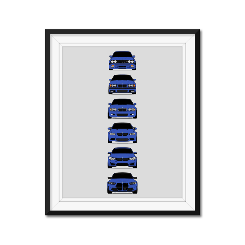 BMW M3 Generations (More Color Combinations)