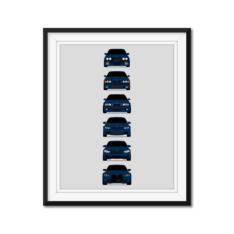 BMW M3 Generations (More Color Combinations)