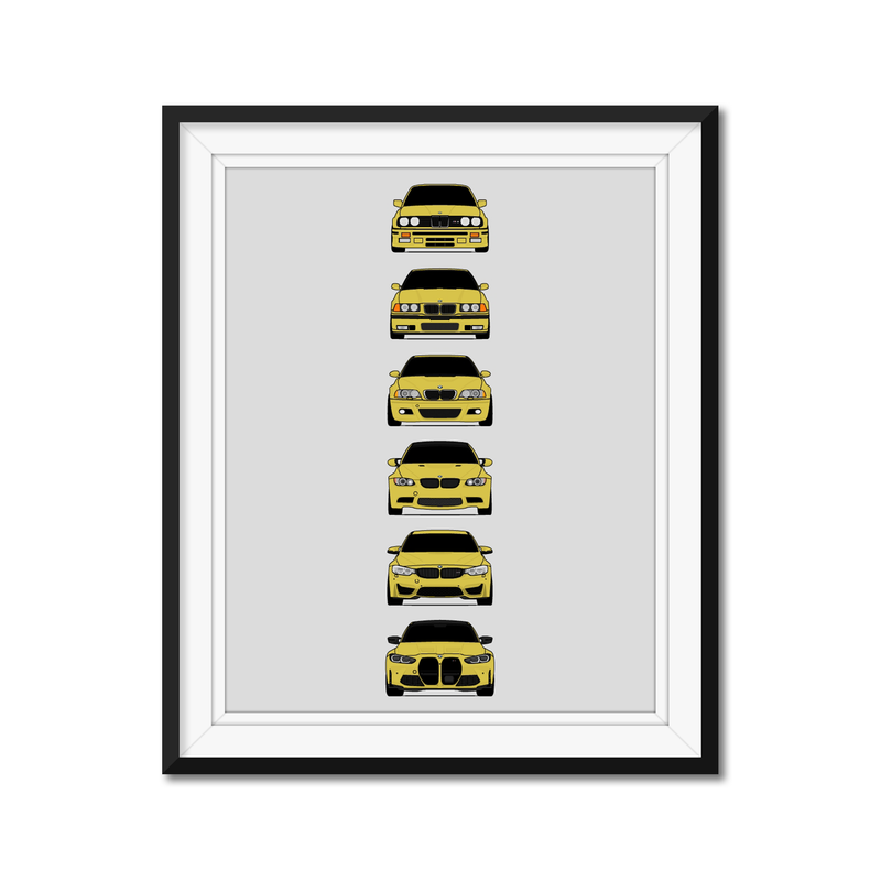 BMW M3 Generations (More Color Combinations)