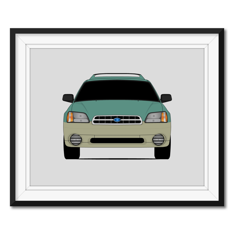 Subaru Outback (2000-2004) 1st Generation Poster