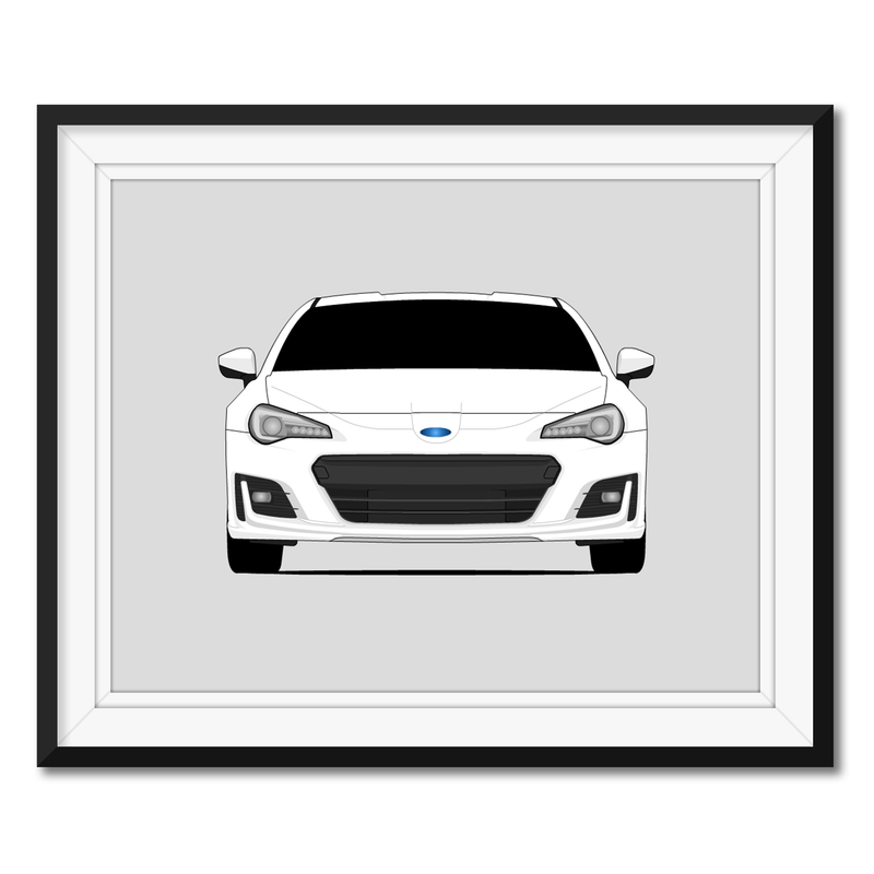 Subaru BRZ (2017-2021) Facelift Poster