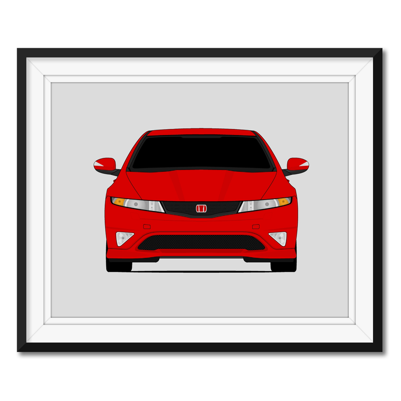 Honda Civic Type R FN2 (2007-2011) Gen 3 Poster