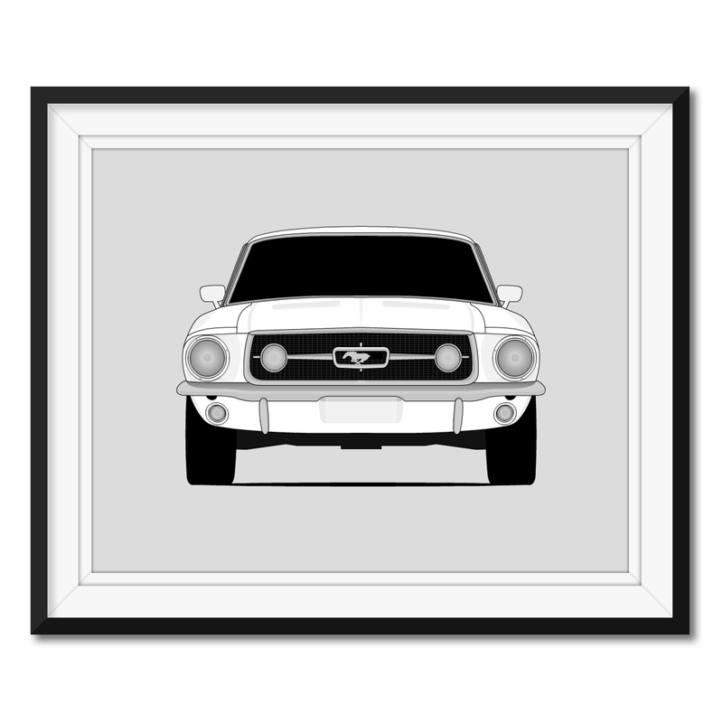 Ford Mustang GT (1967-1968) Poster