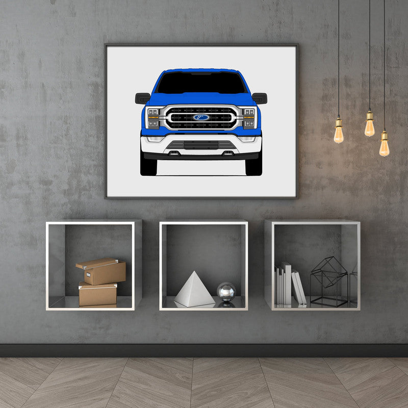 Ford F-150 XL XLT (2021-2023) 14th Generation Poster