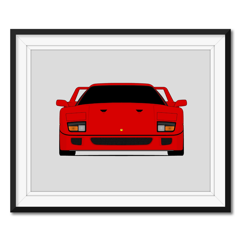 Ferrari F40 (1987-1992) Poster