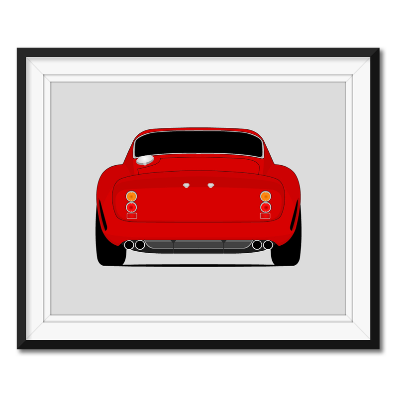 Ferrari 250 GTO (1962-1964) (Rear) Poster