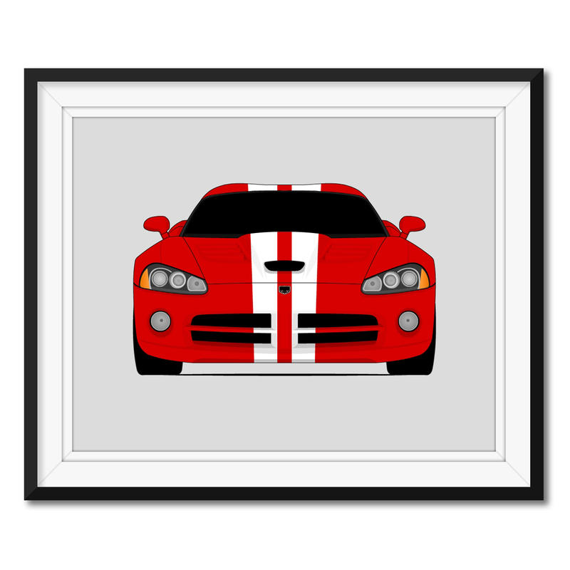 Dodge Viper ZB II (2008-2010) 4th Generation Poster