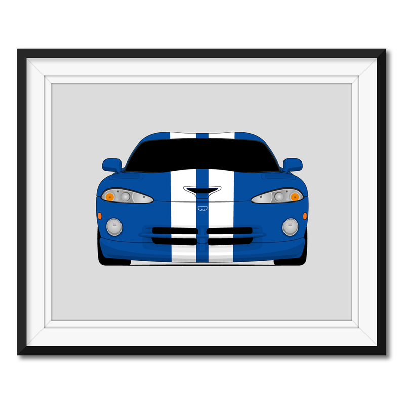 Dodge Viper SR II (1996-2002) 2nd Generation Poster