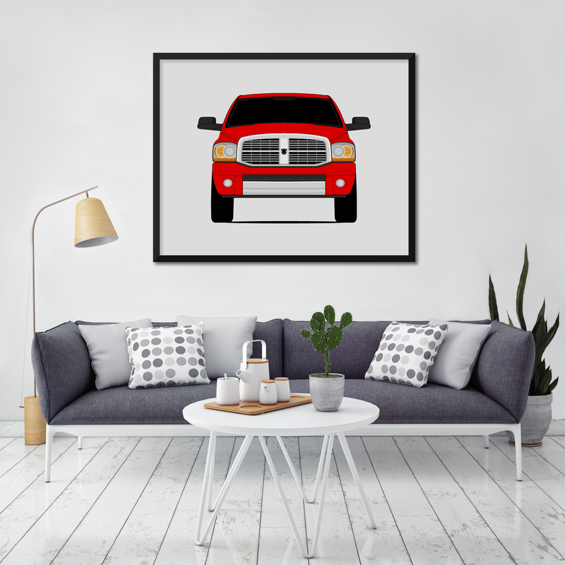 Dodge Ram 1500 (2006-2009) 3rd Generation Poster