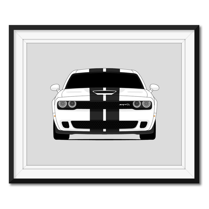 Dodge Challenger Hellcat (2015-2017) Gen 3 Poster