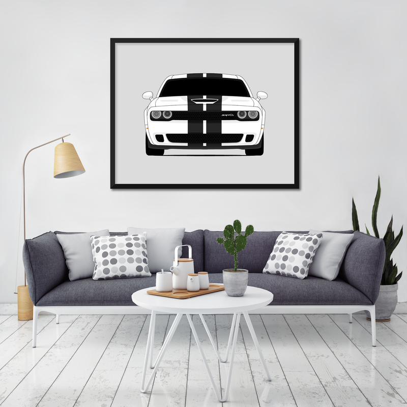 Dodge Challenger Hellcat (2015-2017) Gen 3 Poster