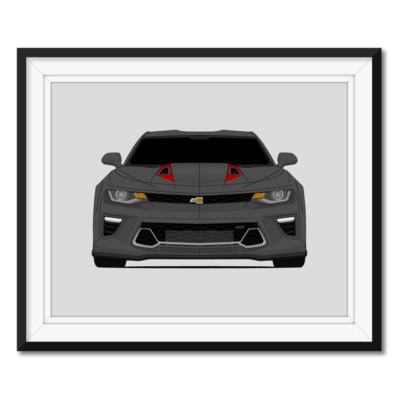 Chevy Camaro SS 50th Anniversary (2016-2018) Gen 6 Poster