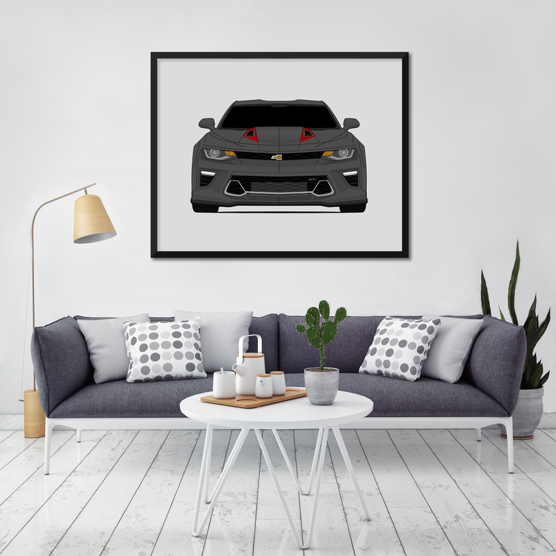 Chevy Camaro SS 50th Anniversary (2016-2018) Gen 6 Poster