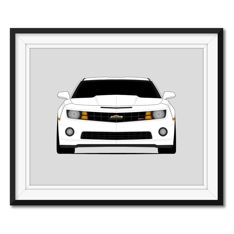 Chevy Camaro SS (2010-2013) Gen 5 Poster