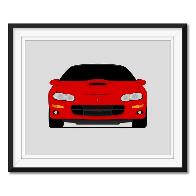 Chevy Camaro SS (1998-2002) Gen 4 Poster