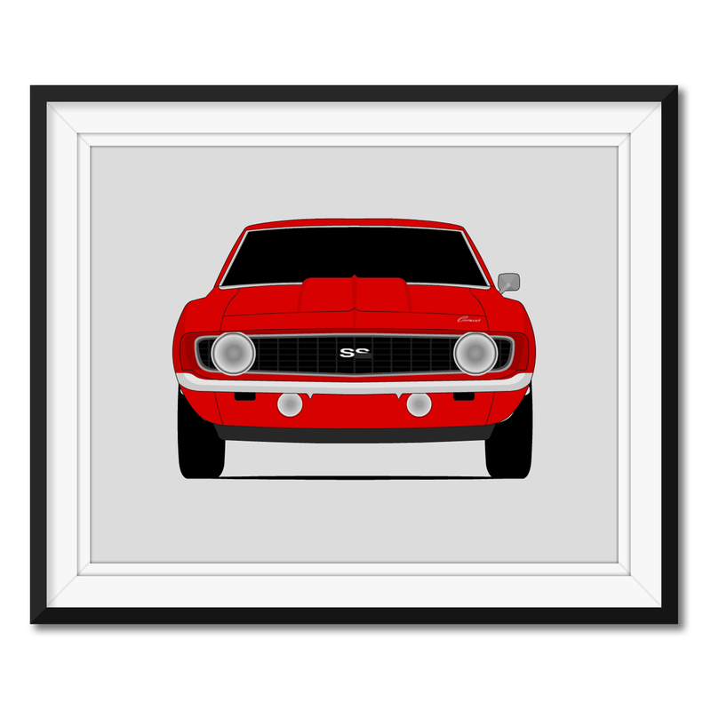Chevy Camaro SS (1969) Gen 1 Poster