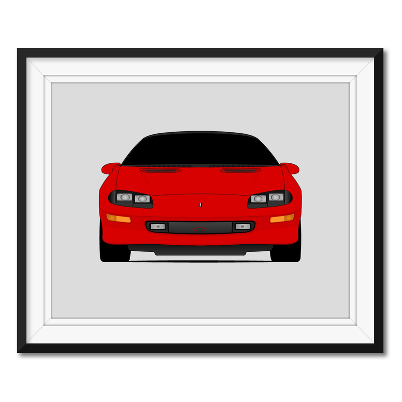 Chevy Camaro (1993-1997) Gen 4 Poster