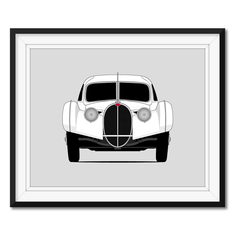 Bugatti Type 57SC Atlantic (1936-1938) Poster