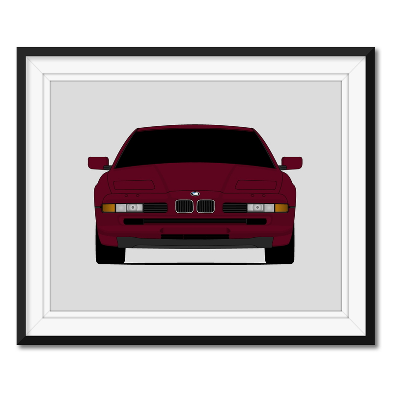 BMW 8 Series (840Ci, 850i, 850Ci, 850CSi) E31 (1990-1999) Poster