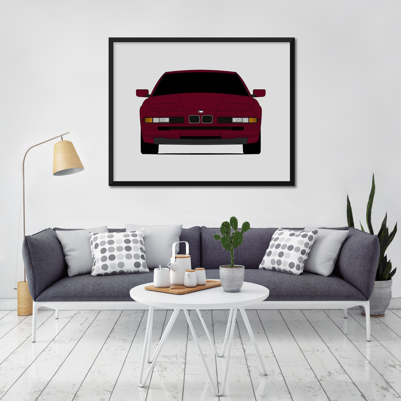 BMW 8 Series (840Ci, 850i, 850Ci, 850CSi) E31 (1990-1999) Poster