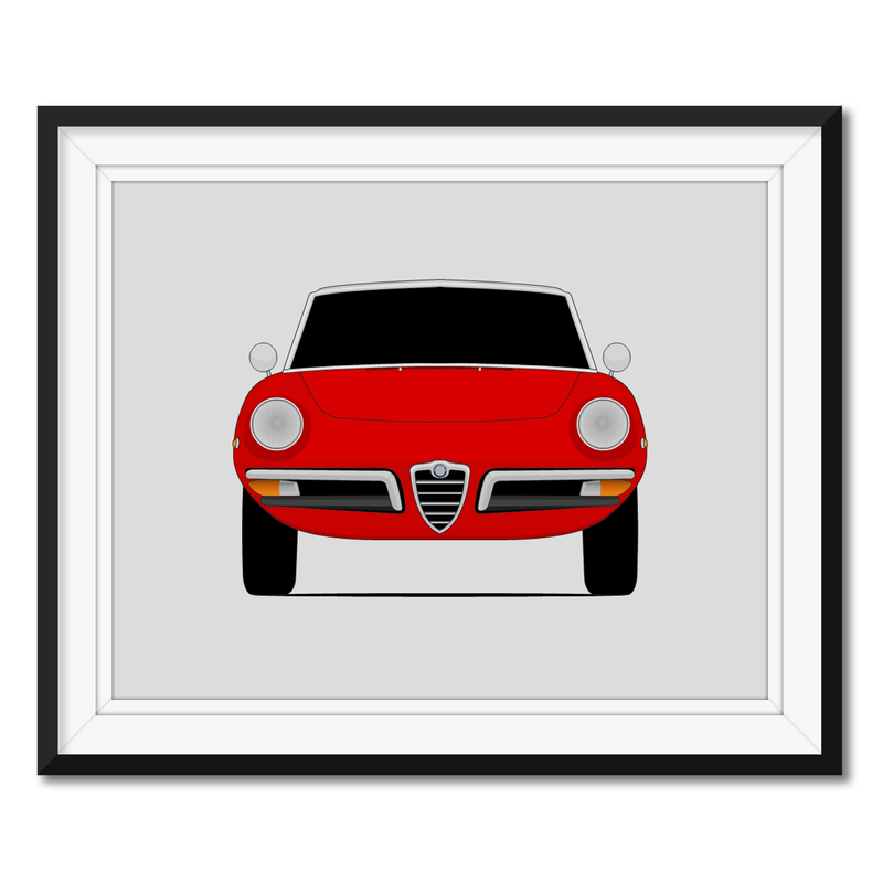 Alfa Romeo Spider Duetto Series 1 (1966-1969) Poster