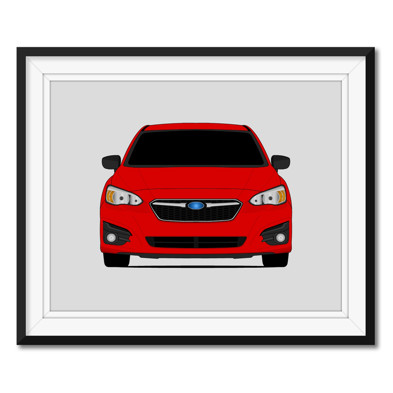 Subaru Impreza G4 (2017-2019) Poster