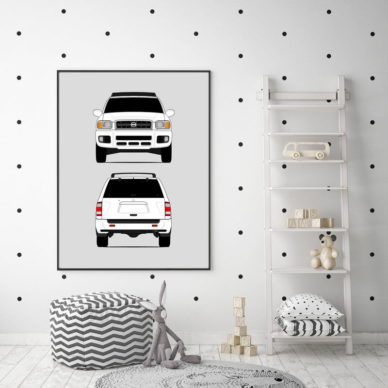 Nissan Pathfinder R50 (1999-2004) (Front and Rear) Poster