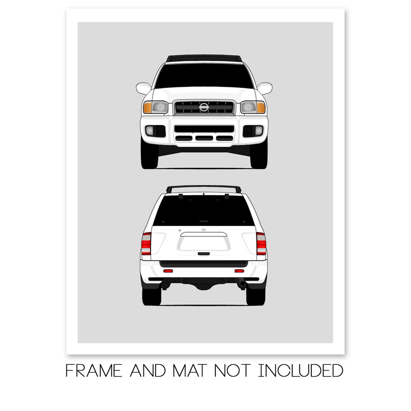 Nissan Pathfinder R50 (1999-2004) (Front and Rear) Poster