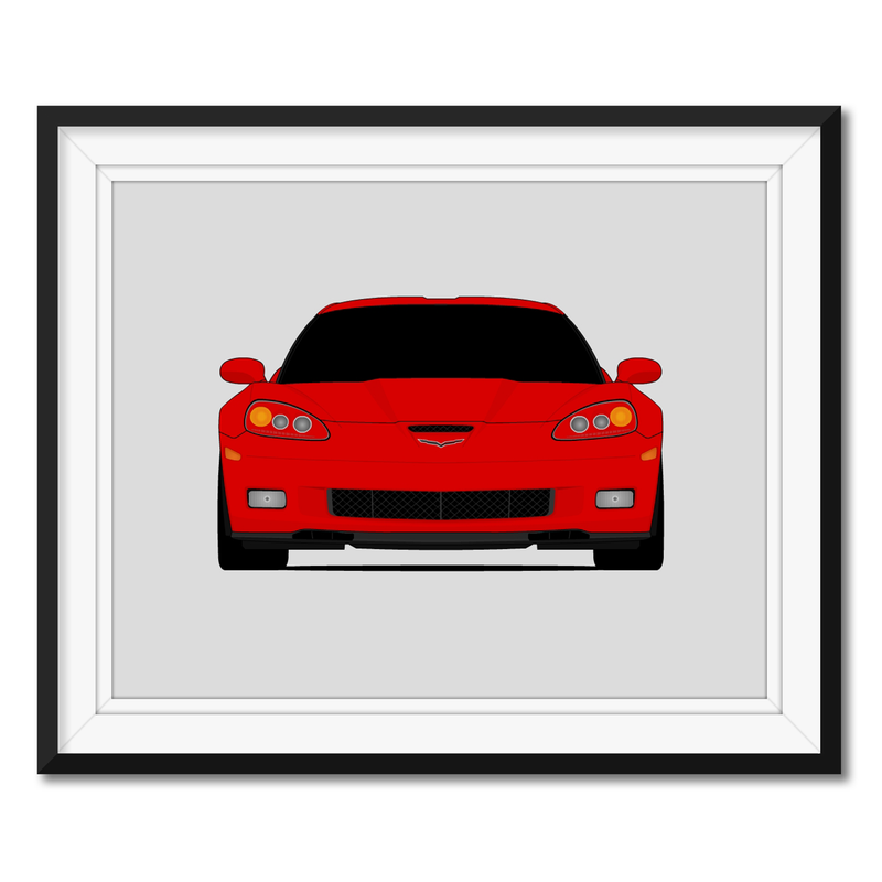 Chevy Corvette Z06 C6 (2005-2013) Poster