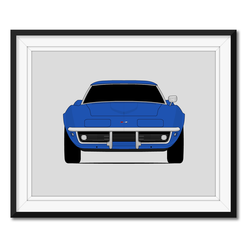 Chevy Corvette C3 (1968-1969) Poster