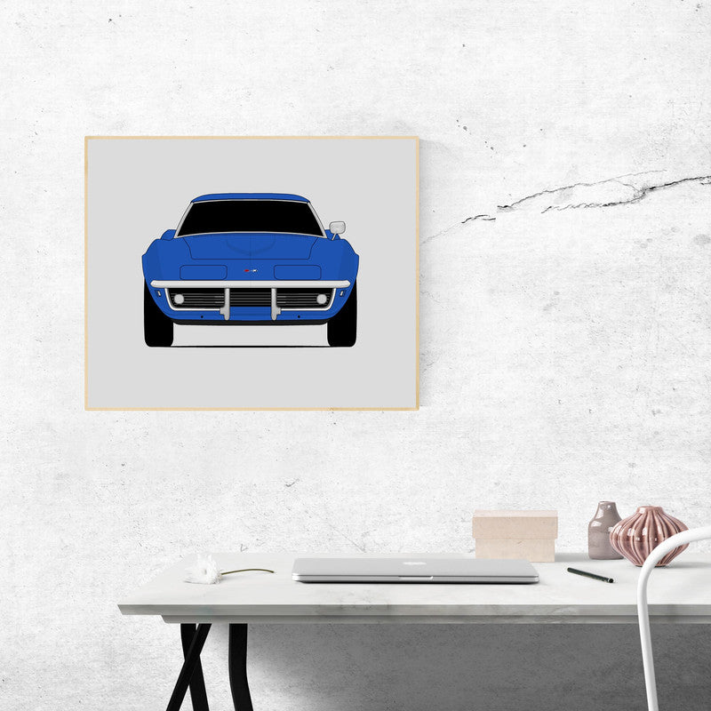 Chevy Corvette C3 (1968-1969) Poster